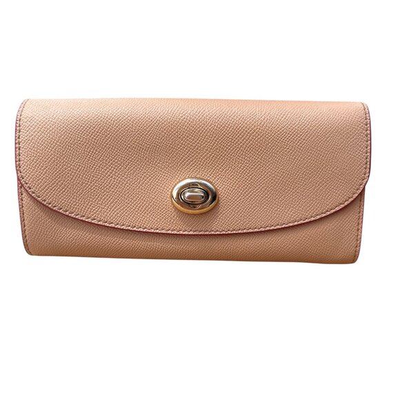 Coach Pink Leather Wallet PRE-LOVED - Picture 1 of 4